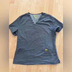 FIGS Gray ( granite ) Thread To Threads Gray/Granite  Scrubs Top XL